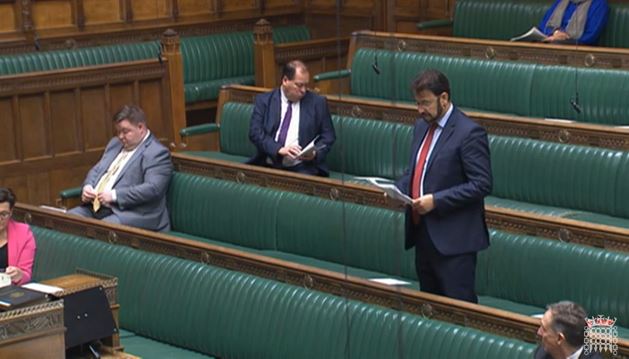Afzal Khan MP in the House of Commons
